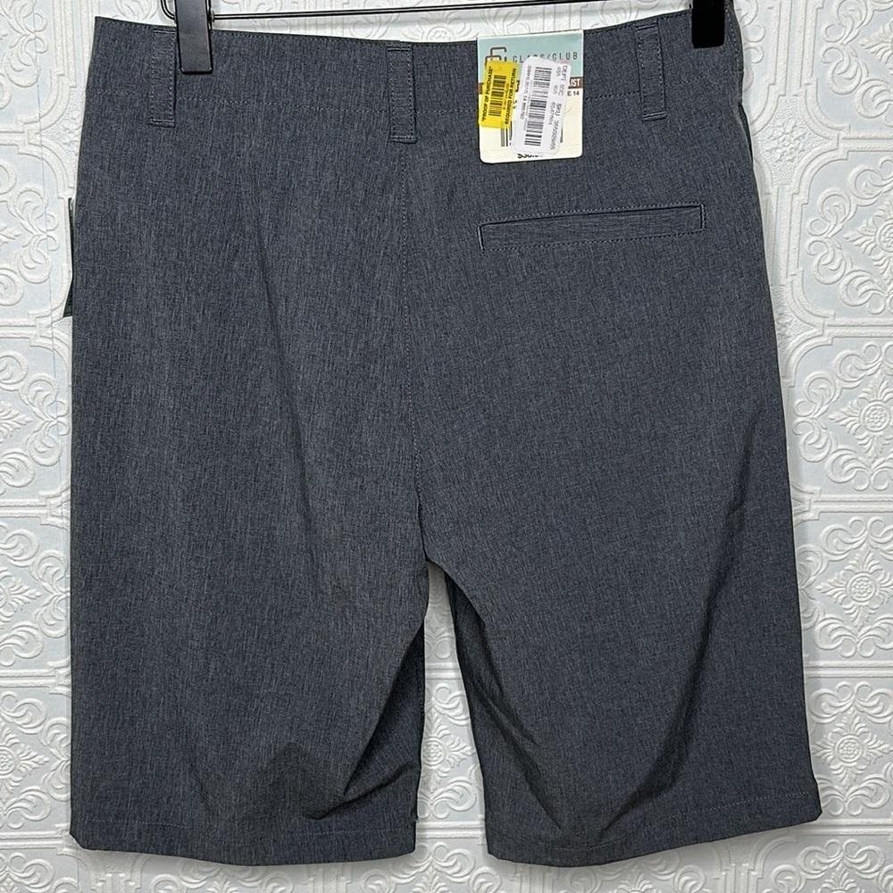 Club Class | Gray Flat Front Shorts - Picture 2 of 8